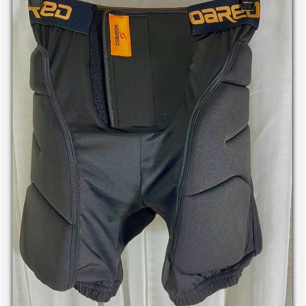 Soared Padded Shorts Black Extreme Sports Protection Waist Hip Thigh Crotch Sz M